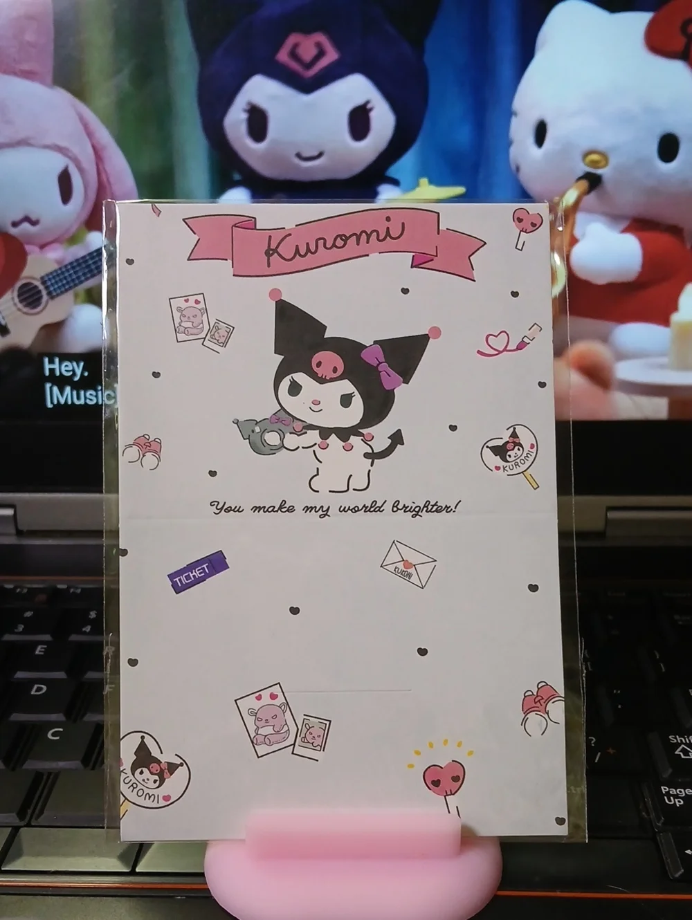 Sanrio Kuromi Pink & Black Character Envelope
